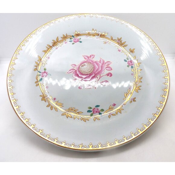 Collector Plate Abigail Adams 9" Porcelain Plate 22K Gold Trim W/Stand NOS - Picture 2 of 3